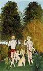 Henri Rousseau Happy Quartet painting